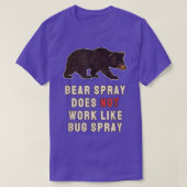 Bear Spray Not Bug Spray Funny Camping Sayings  T-Shirt (Design vorne)