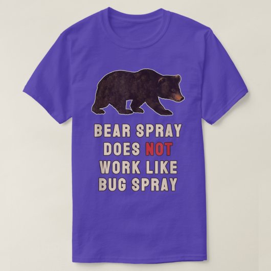 Bear Spray Not Bug Spray Funny Camping Sayings T-Shirt (Design vorne)