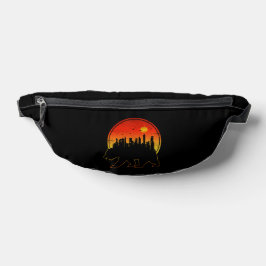Bear Sunset City Bauchtasche