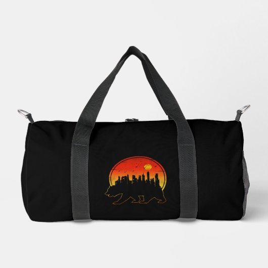 Bear Sunset City Duffle Bag (Vorderseite)