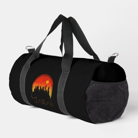 Bear Sunset City Duffle Bag (Rechte Ecke)