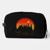 Bear Sunset City Waschbeutel (Vorderseite)