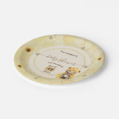 Bear Sweet Honey Bee Baby Dusche Pappteller (Schrägansicht)