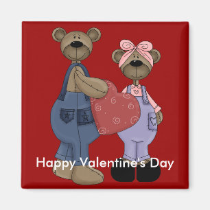 Bear Sweethearts individuell anpassbares Frig Magn Magnet