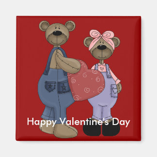 Bear Sweethearts individuell anpassbares Frig Magn Magnet
