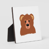 Bear Tabletop Plaque mit Easel Fotoplatte (Vorderseite)