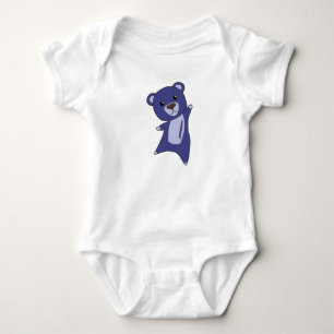 Bear Teddy Bear Little Bär Blaue sonnige Tiere für Baby Strampler