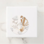 Bear Teddy Bear Tan Danke Baby Dusche Geschenkanhänger (Beispiel)