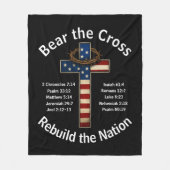 Bear the Cross - Rebuild the Nation Fleecedecke (Vorderseite)