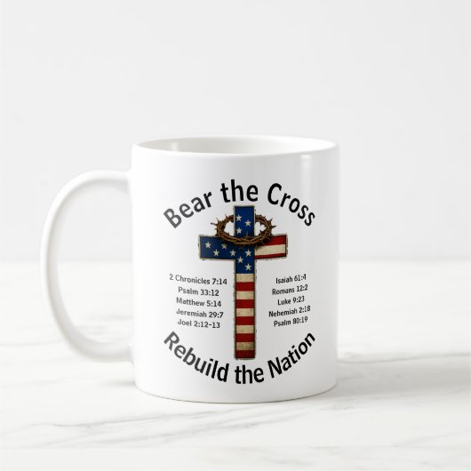 Bear the Cross - Rebuild the Nation Kaffeetasse (Links)