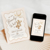 Bear Thema können wir frühzeitig abwarten Baby-Dus Einladung