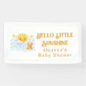 Bear theme baby shower party backdrops banner (Horizontal)