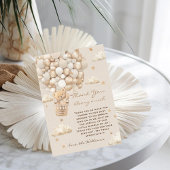 Bear Theme Bearly Wait Gold Baby Dusche Dankeskarte