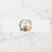 Bear Theme Gender Neutral Baby Dusche Wasserflaschenetikett (Einzelnes Label)