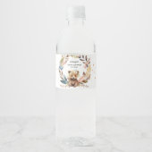 Bear Theme Gender Neutral Baby Dusche Wasserflaschenetikett (Vorderseite)