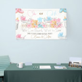 Bear Theme Gender Reveal Party Willkommen Banner (Messeveranstaltung)