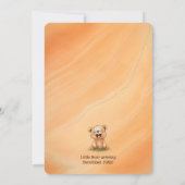 Bear Themed Baby Dusche Einladung (Rückseite)