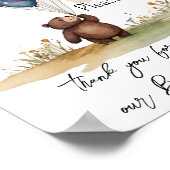 Bear Themed Gender Neutral Baby Duwer Favoriten Poster (Ecke)