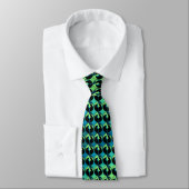 Bear Ties Native Art Aurora Tie Bear Necktie Krawatte (Gebunden)