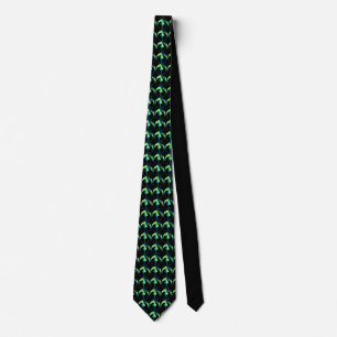 Bear Ties Native Art Aurora Tie Bear Necktie Krawatte