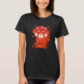 Bear Toadstool Hat Autumn Cat Bear Red Panda T-Shirt (Vorderseite)