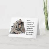 Bear Totem, Animal Guide Funny Birthday Karte (Vorderseite)