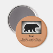 Bear Totem Animal Spirit Magnet (Vorderseite/Rückseite)