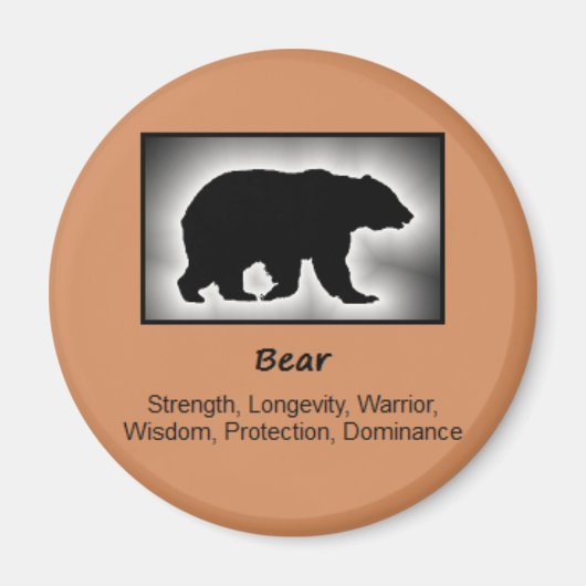 Bear Totem Animal Spirit Magnet (Vorne)