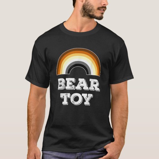 Bear Toy Gay Bear Pride Rainbow T Shirt (Vorderseite)