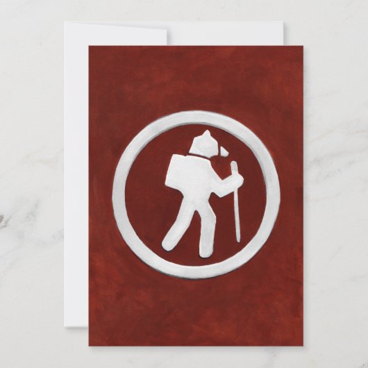 Bear Trail Marker Dankeskarte (Vorderseite)