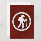 Bear Trail Marker Dankeskarte (Vorne/Hinten)