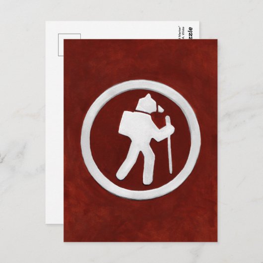 Bear Trail Marker Postkarte (Vorne/Hinten)