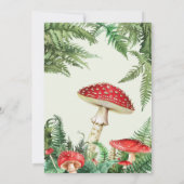 Bear Twins Woodland Themed Baby Dusche Einladung (Rückseite)