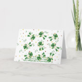 Bear und Green Traktor Baby Dusche Einladung (Rückseite)