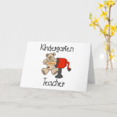 Bear und Sharpener Kindergarten Lehrer Karte (Gelbe Blume)