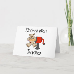 Bear und Sharpener Kindergarten Lehrer Karte