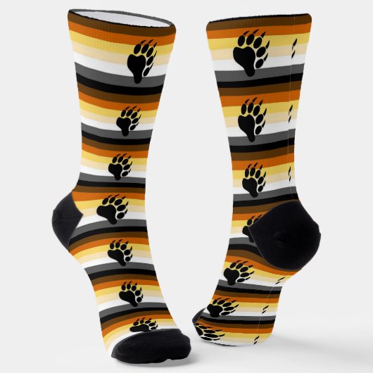 Bear Ursine Community Gay Pride Socken (Gewinkelt)
