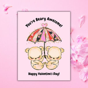 Bear Valentine's Day Foto Feiertagskarte