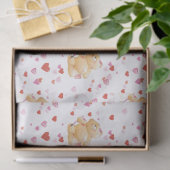 Bear Valentine's Day Tissue Paper Seidenpapier (Geschenk)