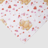 Bear Valentine's Day Tissue Paper Seidenpapier (Detail)