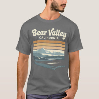 Bear Valley California Vintage Ski Poster Mountain T-Shirt