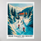 Bear Valley Ski Resort Poster - Sierra Nevada Post (Vorne)