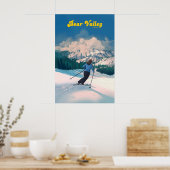 Bear Valley Ski Resort Reiseplakat Poster (Küche)