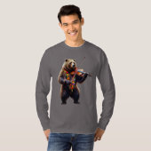 Bear Violinist Long Sleeve T - Shirt (Vorne ganz)
