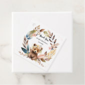 Bear Wait Baby Dusche Niedlich Bear Theme Geschenkanhänger (Beispiel)