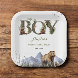 Bear Wait Bar Adventure Moss Green Oh Boy Pappteller