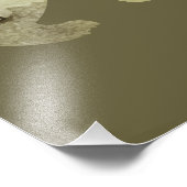 Bear Walking in Woods Moon Painted Forest Wildlife Fotodruck (Ecke)