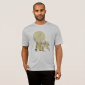 Bear Walking in Woods Moon Painted Forest Wildlife T-Shirt (Vorne ganz)