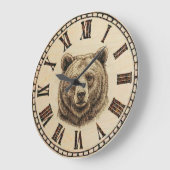Bear Wall Clock Große Wanduhr (Winkel)