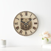 Bear Wall Clock Große Wanduhr (Zuhause)